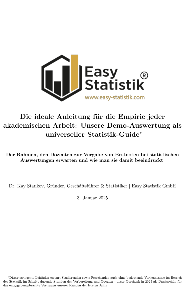 Statistik Musterauswertung | Politik und Geisteswissenschaften
